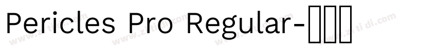 Pericles Pro Regular字体转换 Pericles Pro Regular字体转换